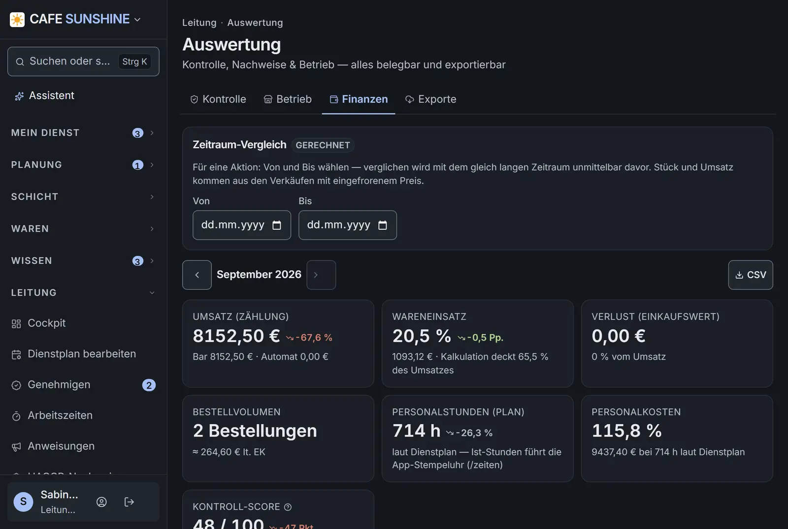 Das Monatspaket: Excel, Belege, CSV, Lohn-Datei, LIESMICH